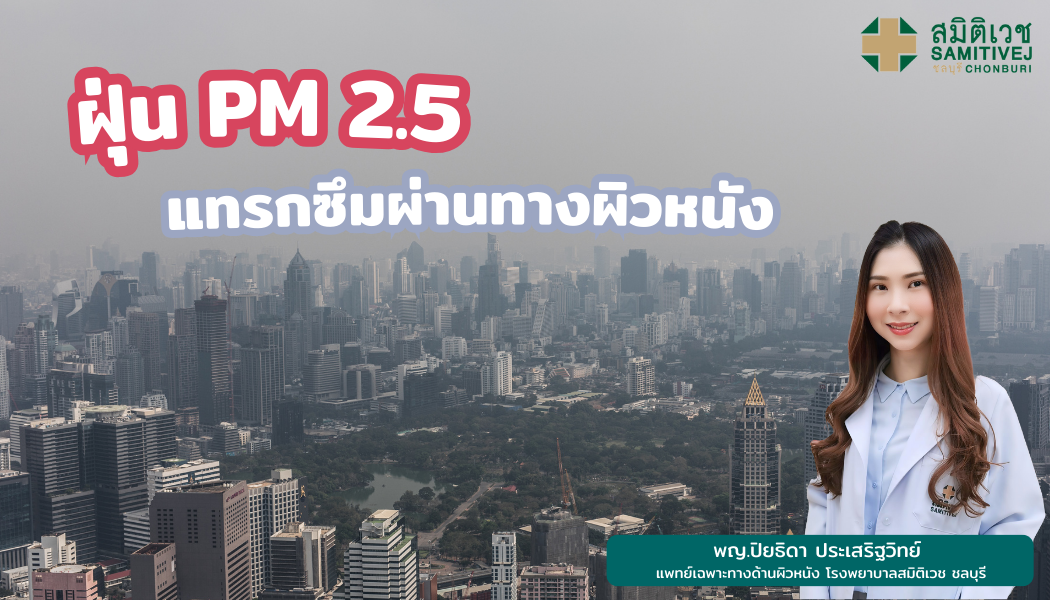 ฝุ่น PM 2.5 แทรกซึมผ่านทางผิวหนัง 