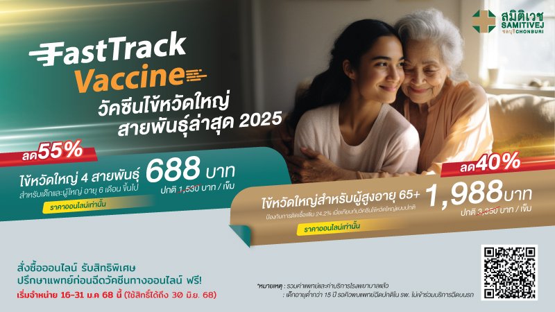 (Fast track) วัคซีนป้องกันโรคไข้หวัดใหญ่ 4 สายพันธุ์ 2025