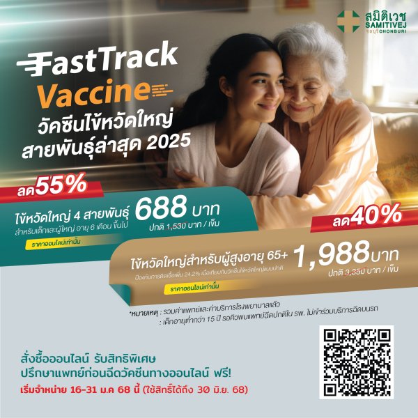 (Fast track) วัคซีนป้องกันโรคไข้หวัดใหญ่ 4 สายพันธุ์ 2025